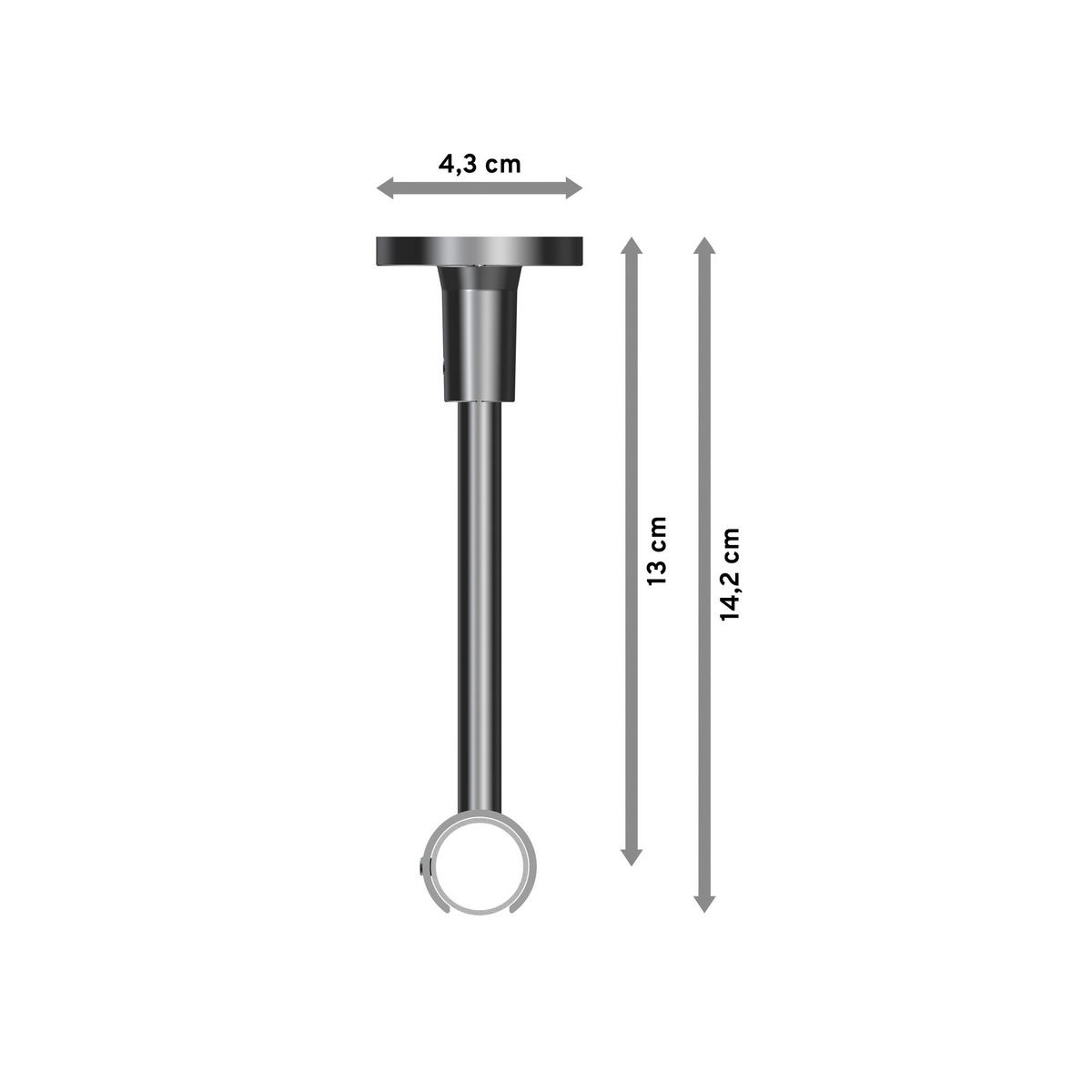 GARDINENSTANGEN-SET Sonette Mavell 180 cm, 1-läufig, 20 mm Ø Chrom - Chromfarben/Weiß, Metall (180cm) - INTERDECO