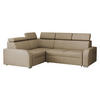 ECKSOFA Oslo 2rR1 80 - Silberfarben/Naturfarben, Holz/Kunststoff (250/200cm) - MIRJAN24