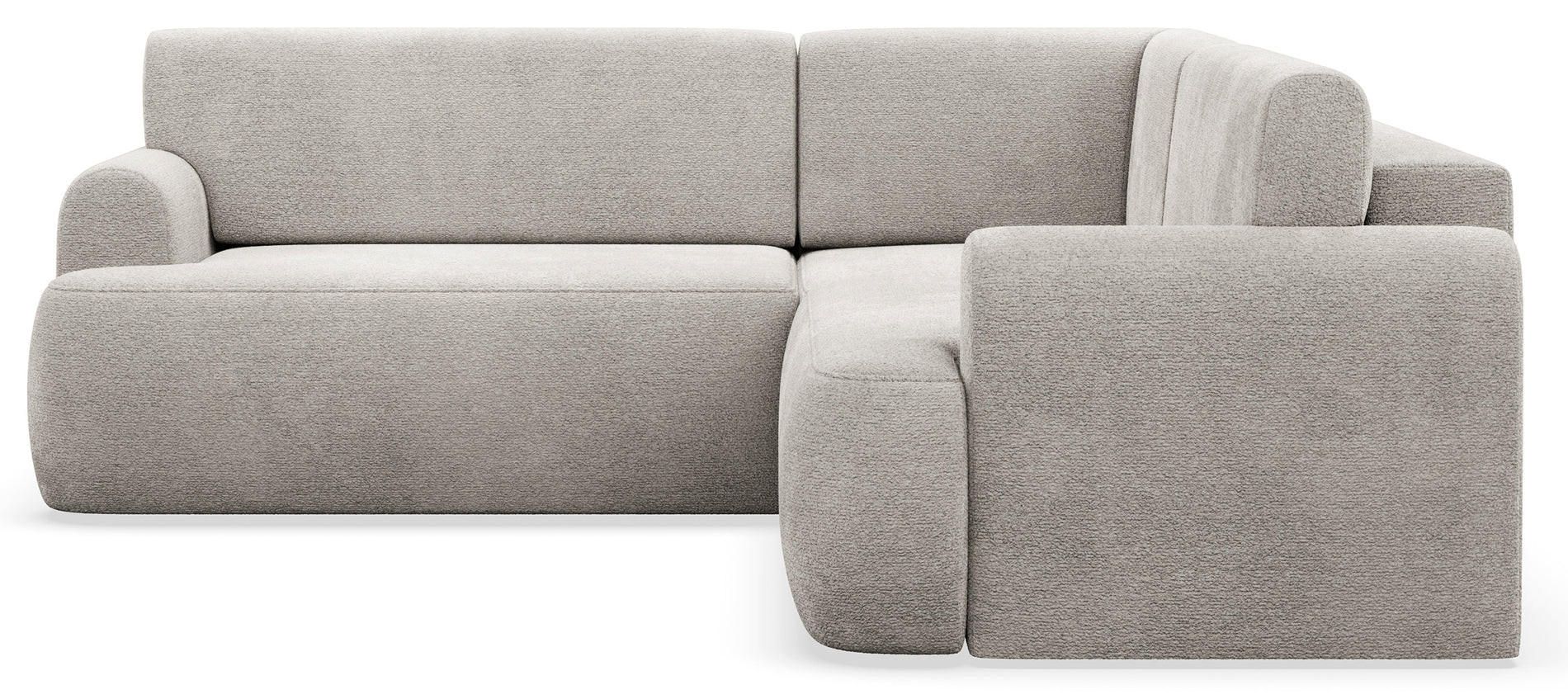 ROHOVÁ pohovka Kaveo, 245 cm univerzální s rohovým dílem - černá/světle šedá, textil/plast (245/245cm) - Selsey