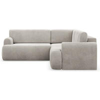 ROHOVÁ pohovka Kaveo, 245 cm univerzální s rohovým dílem - černá/světle šedá, textil/plast (245/245cm) - Selsey