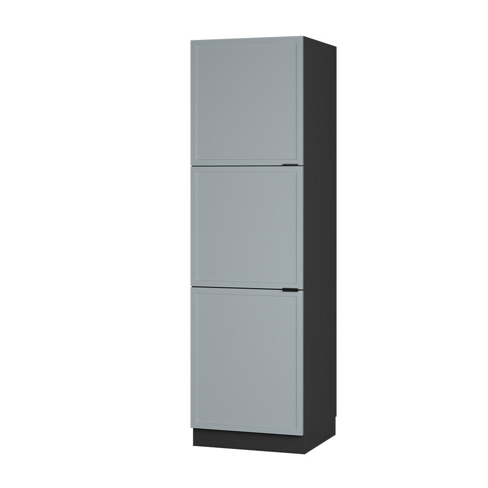 HÖGSKÅP Fame-Line, Ljusblågrå/antracit, 60 cm Ljusblå, Antracit 206.8/60/58.1 cm