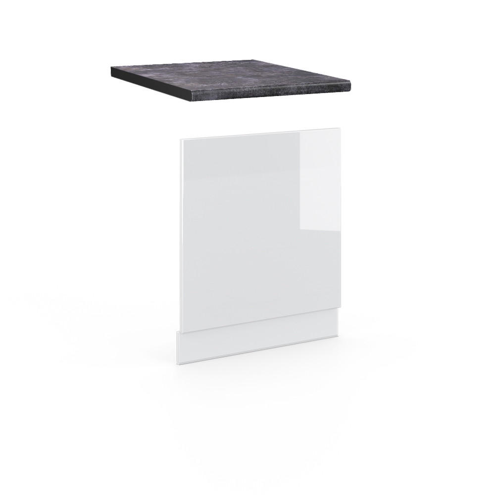 Vicco PŘEDNÍ PANEL Fame-Line Bílá vysoký lesk 60 cm , PD Antracit