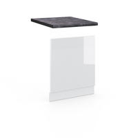 FRONTBLENDE Fame-Line Weiß Hochglanz 60 cm, AP Anthrazit - Weiß Hochglanz/Weiß, Holzwerkstoff (60/67.4/1.6cm) - Vicco