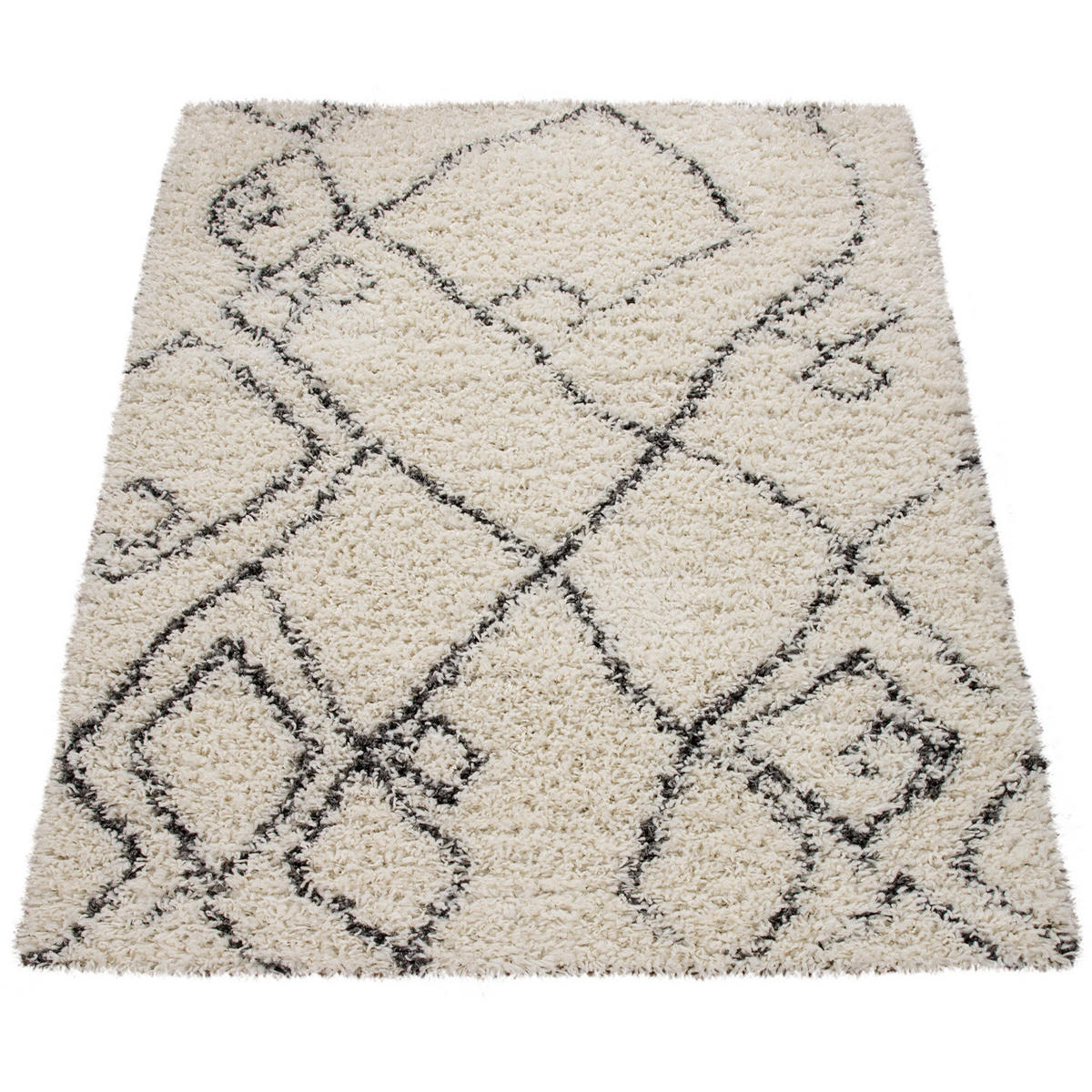 HOCHFLORTEPPICH 120/170 cm Kalmar 448 - Anthrazit, Textil (120/170cm) - Paco Home