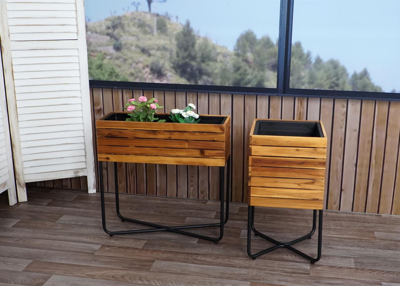 PFLANZKASTEN Braun - Braun, Holz (62/60/22cm) - MCW