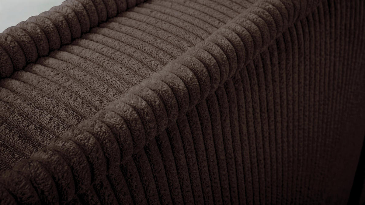 POLSTERBETT CORDO OLIVGRÜNER CORDSTOFF 140x200 CM - Dunkelbraun/Schwarz, Kunststoff/Textil (180/200cm) - Selsey