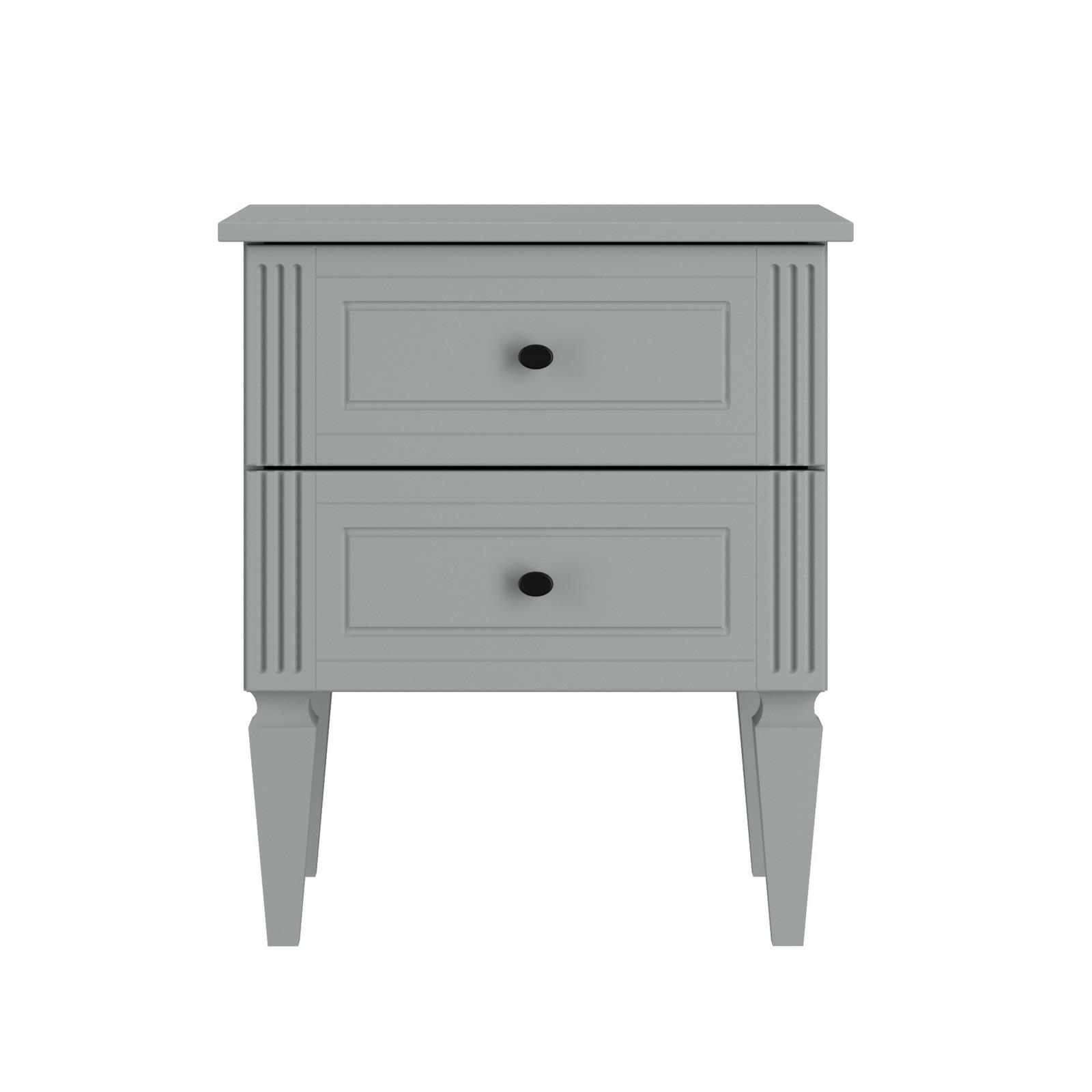 NACHTTISCH Ines - Grau, Holzwerkstoff (51/59/40cm) - RAUMHIRSCH FURNITURE