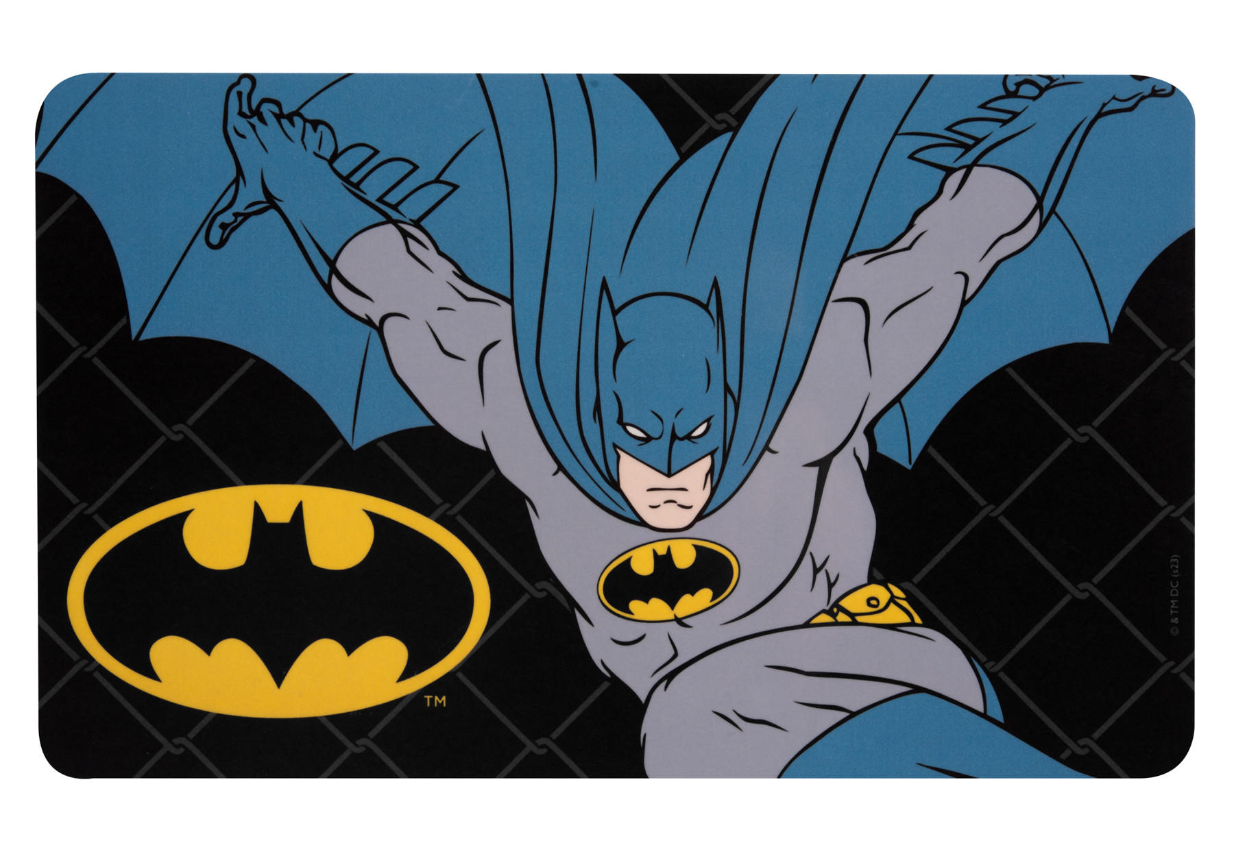 BRETTCHEN DC Comics Batman Batsign Schwarz/Blau 14,5 x 23,5 cm - Multicolor, Kunststoff (14.5/23.5cm) - DC Comics
