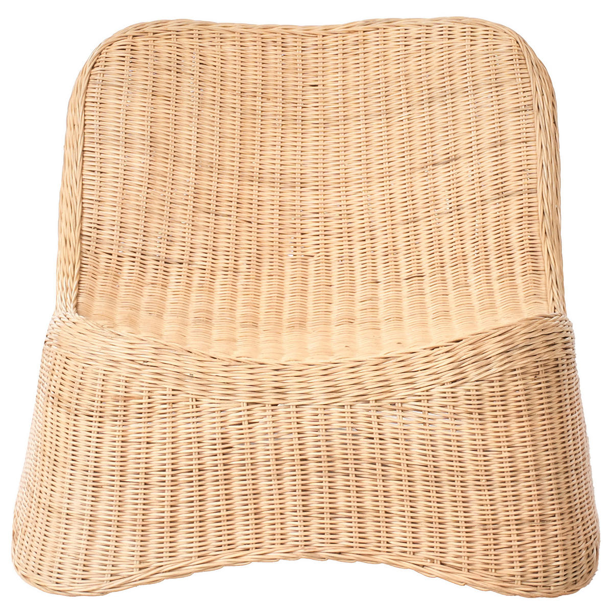 GARTENSESSEL Naturfarben Aigani - Beige/Naturfarben, Naturmaterialien (62/56/70cm) - Beliani