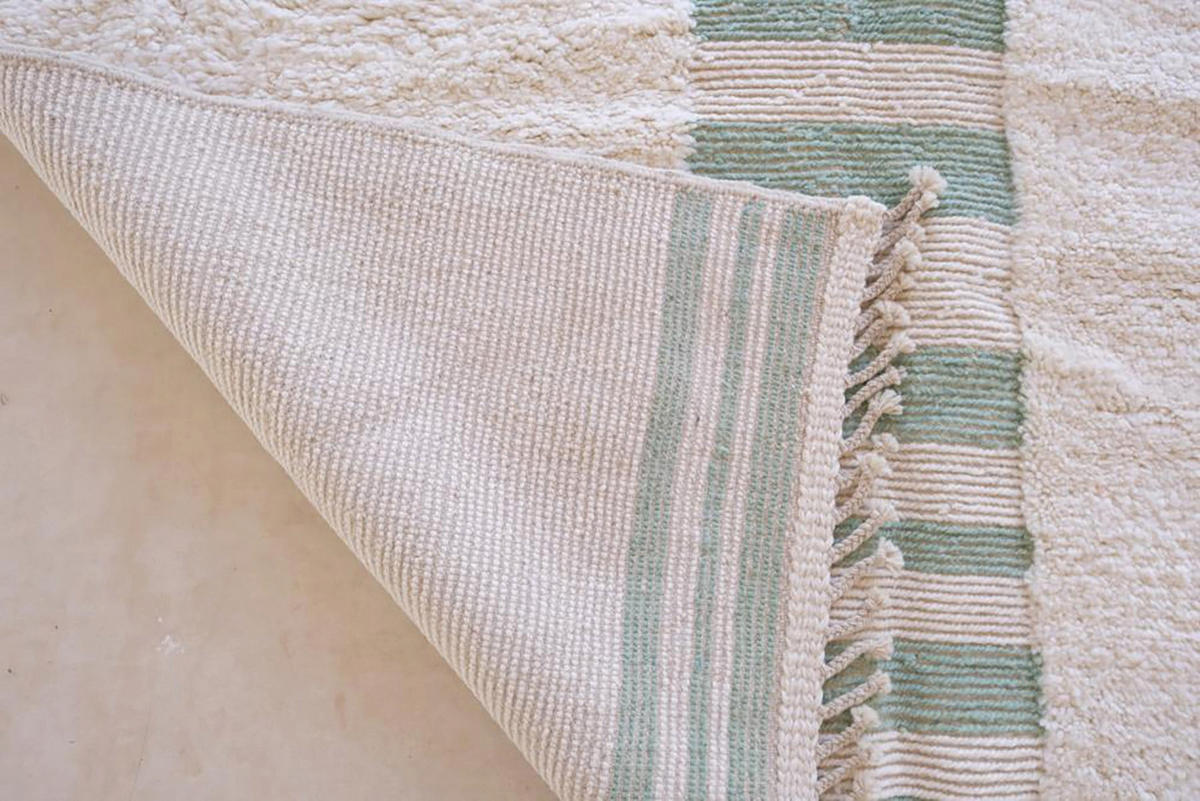 BERBERTEPPICH aus Marokko modern grün - Grün, Naturmaterialien (206/300cm) - AFK Living