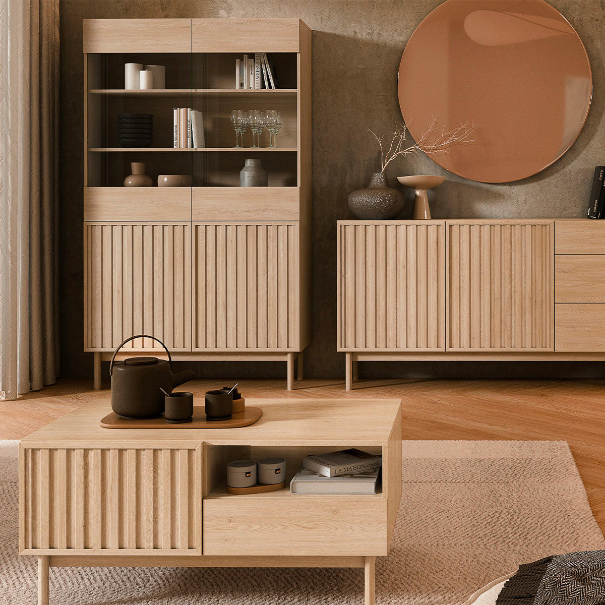 KONFERENČNÍ STOLEK Idor Dřevo - hnědá, kompozitní dřevo (63.6/106/53.3cm) - Petits-meubles