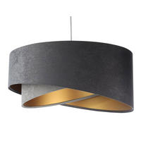 HÄNGELEUCHTE Grau 50/23 cm - Grau, Kunststoff (50/1/23cm) - ONZENO