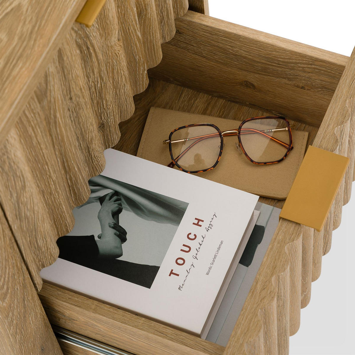 NACHTTISCH ELLA Eiche - Eichefarben, Holzwerkstoff (45/50/39cm) - IDIMEX