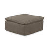 POLSTERHOCKER NETTA Braun Cord - Dunkelbraun/Braun, Textil (90/46/90cm) - KAWOLA
