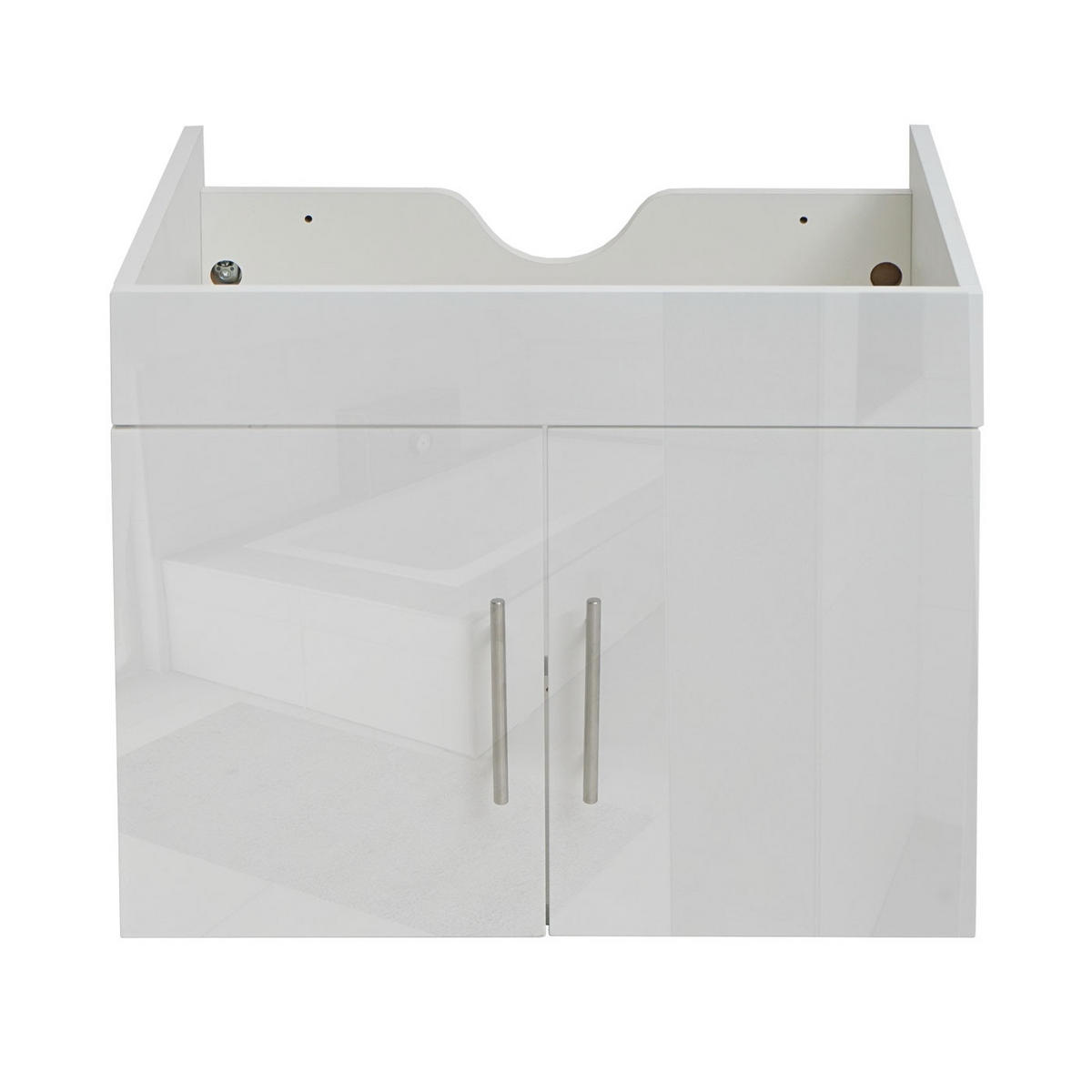 WASCHBECKENUNTERSCHRANK Weiß - Weiß, Holzwerkstoff (59/48/46cm) - MCW