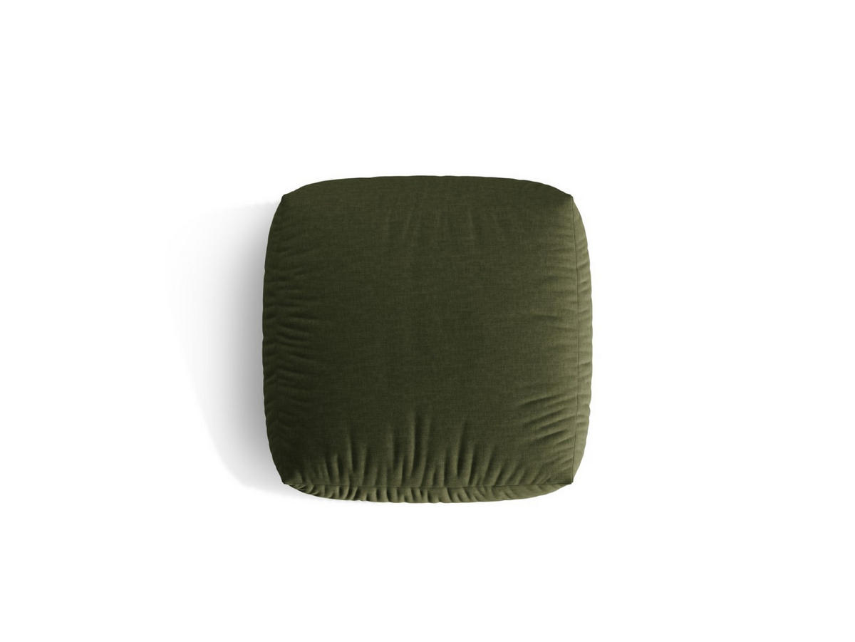 POUF Martina aus strukturiertem Stoff grün - Grün, Textil (106/44/106cm) - Micadoni