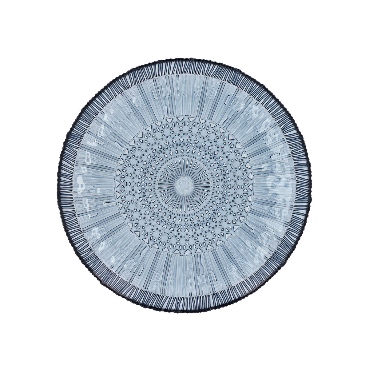 SERVIERPLATTE rund Kusintha 30 cm Blau - Blau, Keramik (30/3/30cm) - Bitz