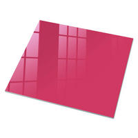 GLASPLATTE 80x60 cm – Energierosa - Pink, Glas (0.4/80/60cm) - ArtPrintCave