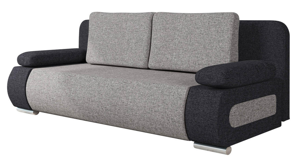 SCHLAFSOFA Emma - Grau, Holz/Kunststoff (200/77/92cm) - MIRJAN24