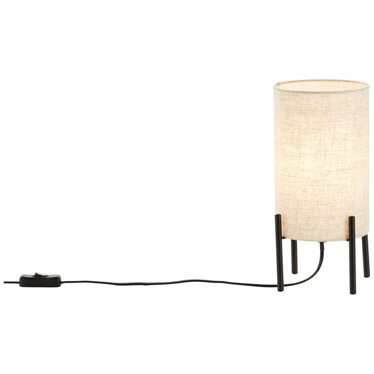 TISCHLEUCHTE Fairhill 93151/76 - Schwarz, Metall (16/13.7/29cm) - Brilliant