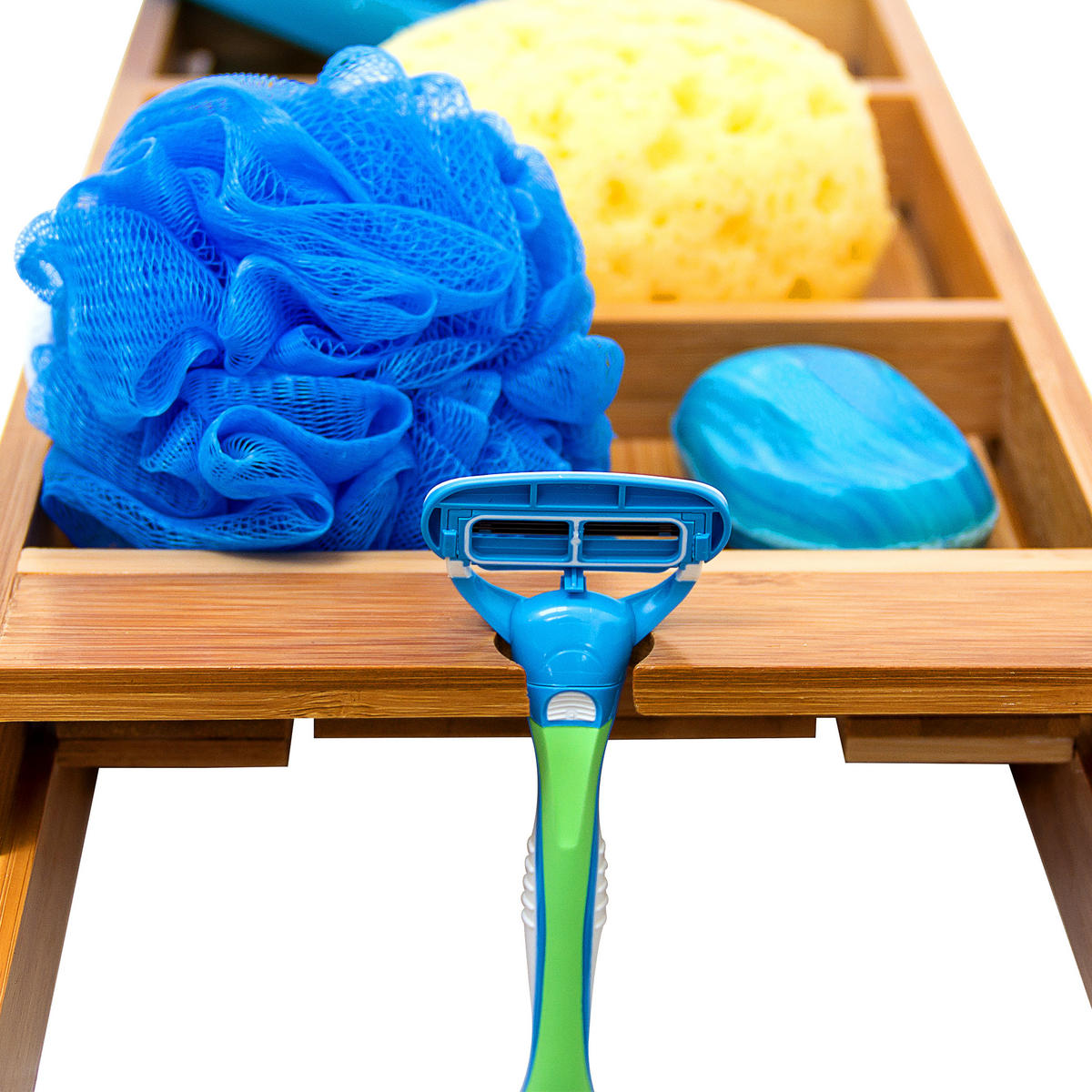 BADEWANNENABLAGE - Hellbraun, Holz (67/7/21.5cm) - Relaxdays