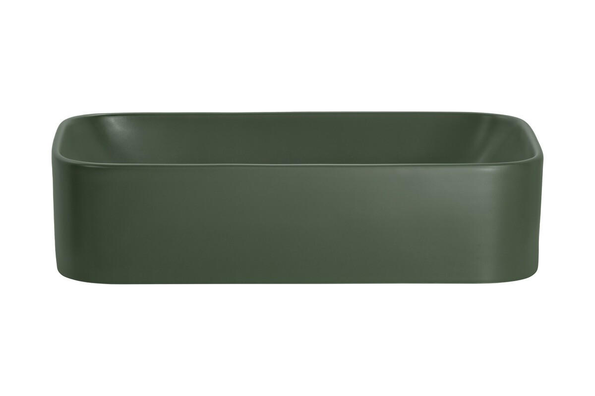 AUFSATZWASCHBECKEN 61 cm - KAMA BM296 - Grün/Matt - Grün, Keramik (61/15/38cm)