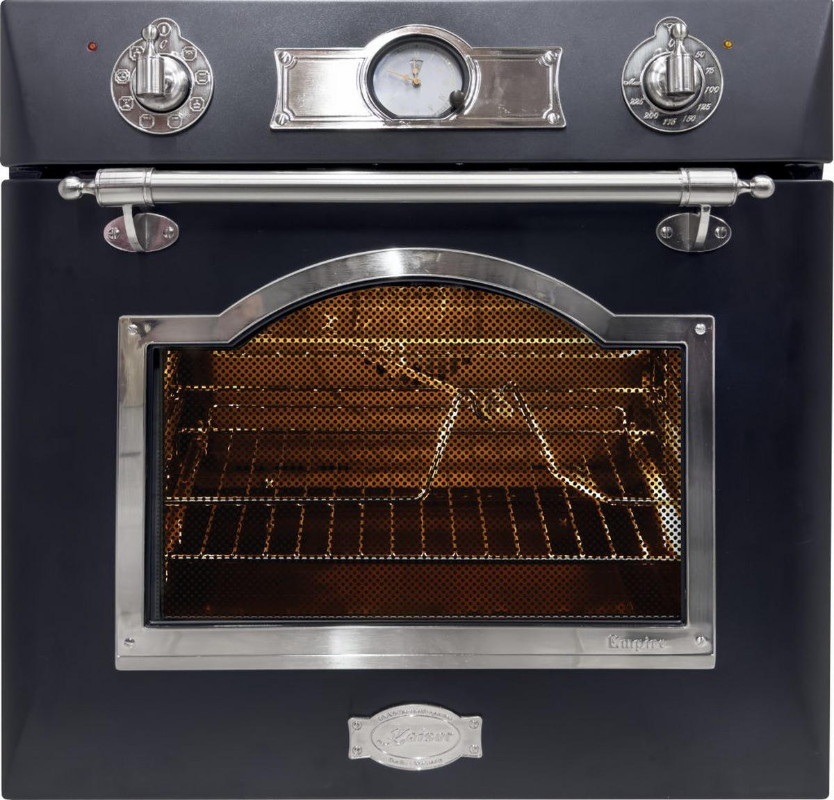 EINBAU-BACKOFEN EH 6355 Em Sil+KCT 9110 FI Induktionskochfeld 90 cm - Schwarz, Metall (59.4/59.4/57.5cm) - Kaiser Küchengeräte