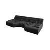 BIG SOFA MIT KISSEN TARA Anthrazit Velvet - Anthrazit, Textil (286/76/143cm) - KAWOLA