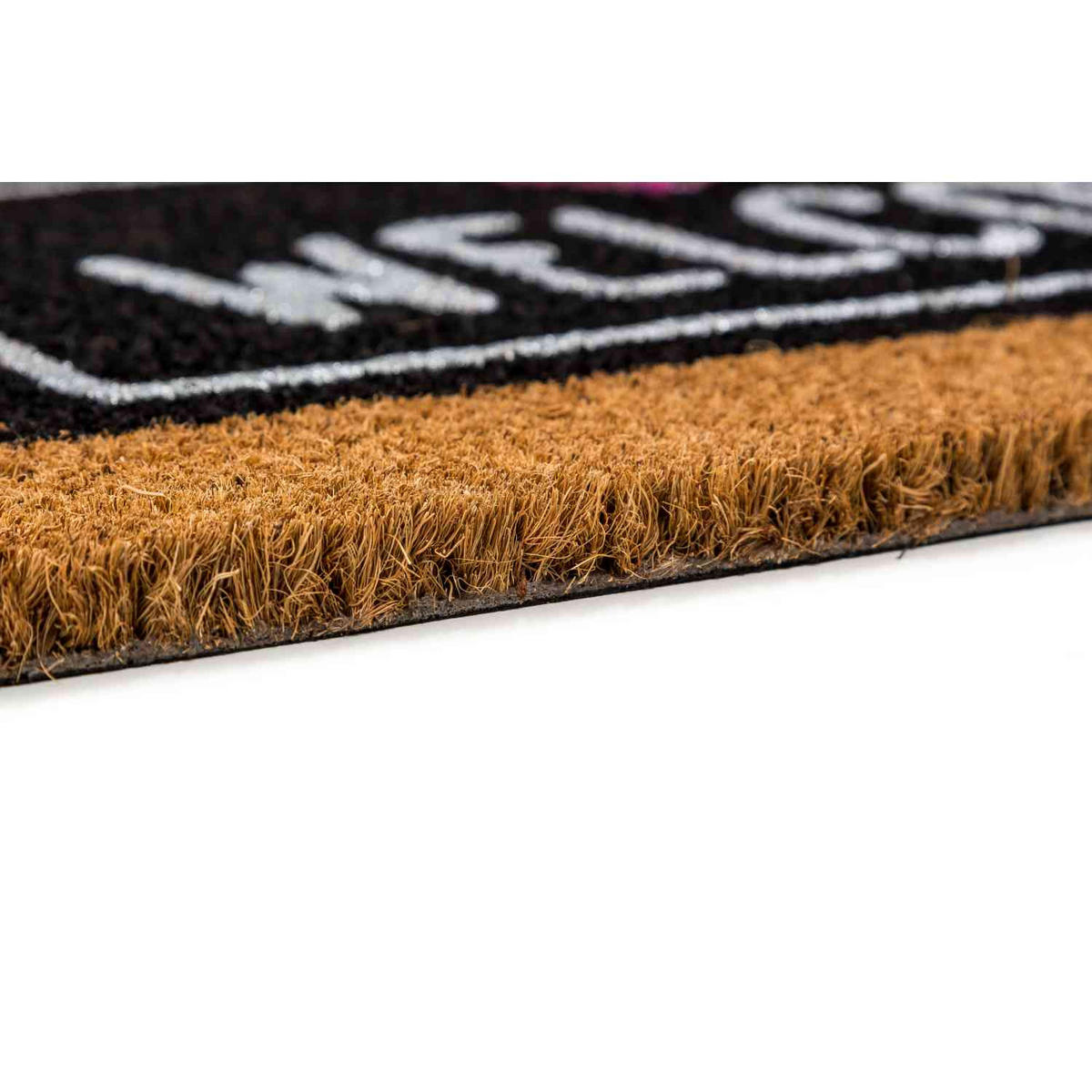 KOKOSMATTE MIT DESIGNAUFDRUCK COCO GLITTER - Naturfarben, Textil (40/60cm) - Astra