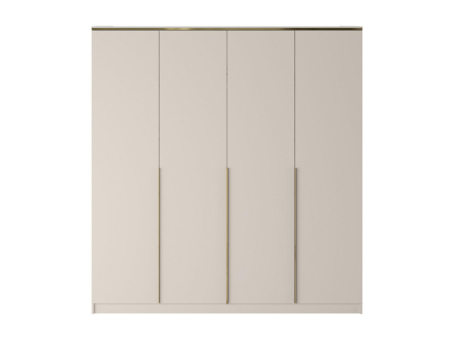 KLEIDERSCHRANK - 200 cm x 57.1 cm - Holz, Platte - Beige VUKIA - Beige, Holz (200/213/57.1cm) - Vente-Unique