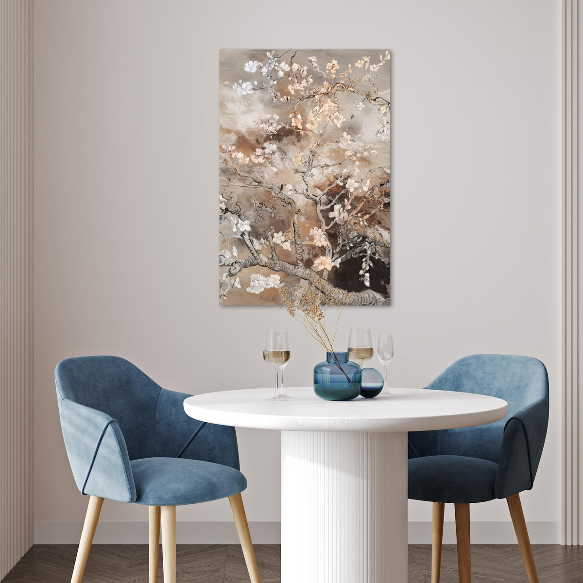 POSTER Mandelblüte - Kunst - Van Gogh - Beige - Abstrakt 40x60 cm - Braun, Papier (40/60/0.1cm) - MuchoWow