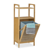 BADREGAL - Hellbraun, Holz/Holzwerkstoff (40/95/30cm) - Relaxdays