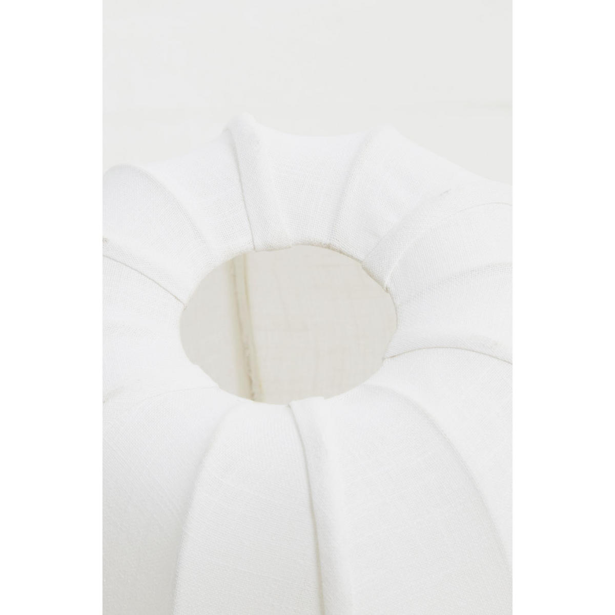 PENDELLEUCHTE ZUBEDO Weiß 40/40/30 cm - Weiß, Textil (40/40/30cm) - Light & Living