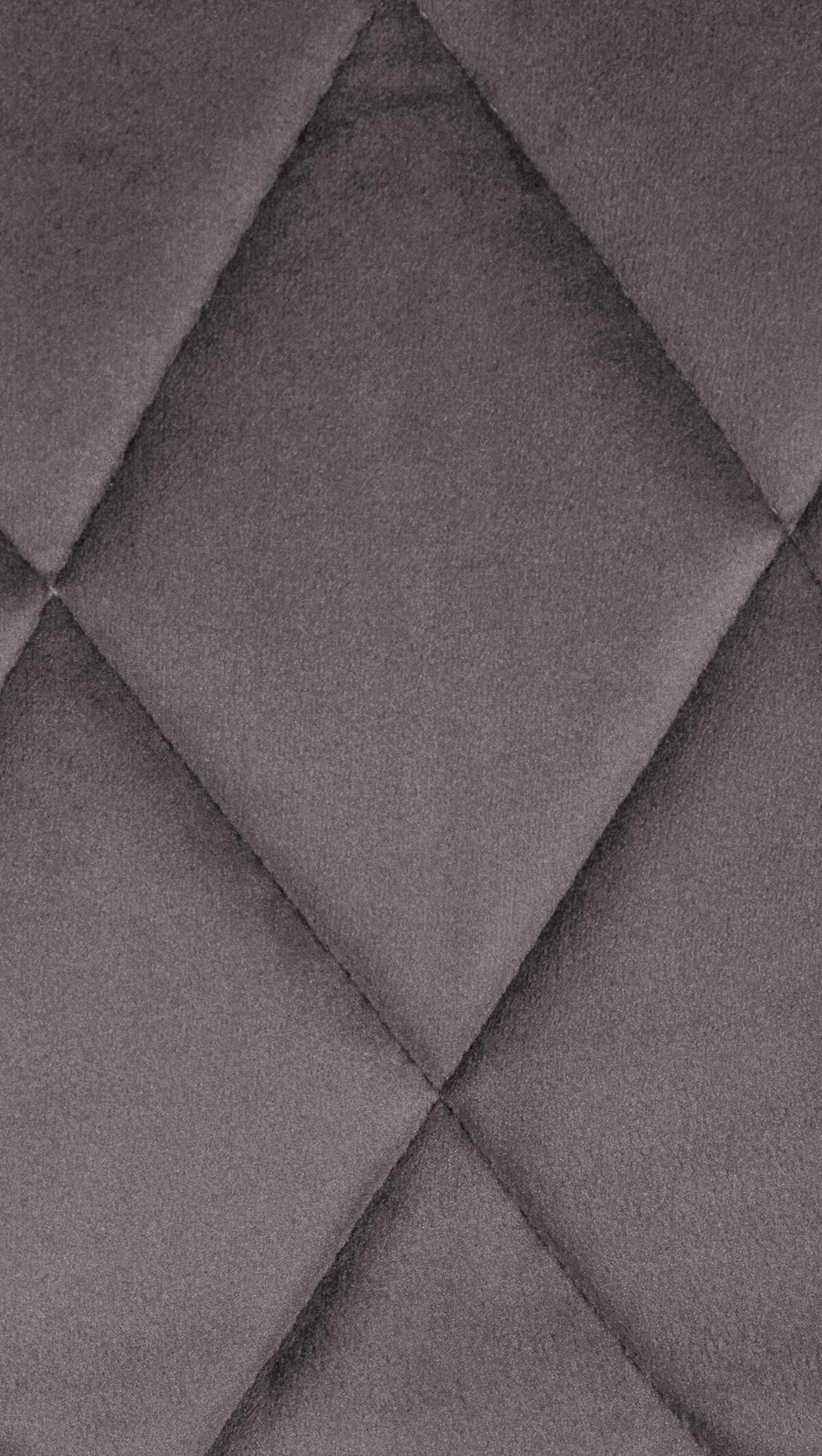 BARHOCKER Stoff grau - Chromfarben/Grau, Textil/Metall (46/83/49cm) - CLP