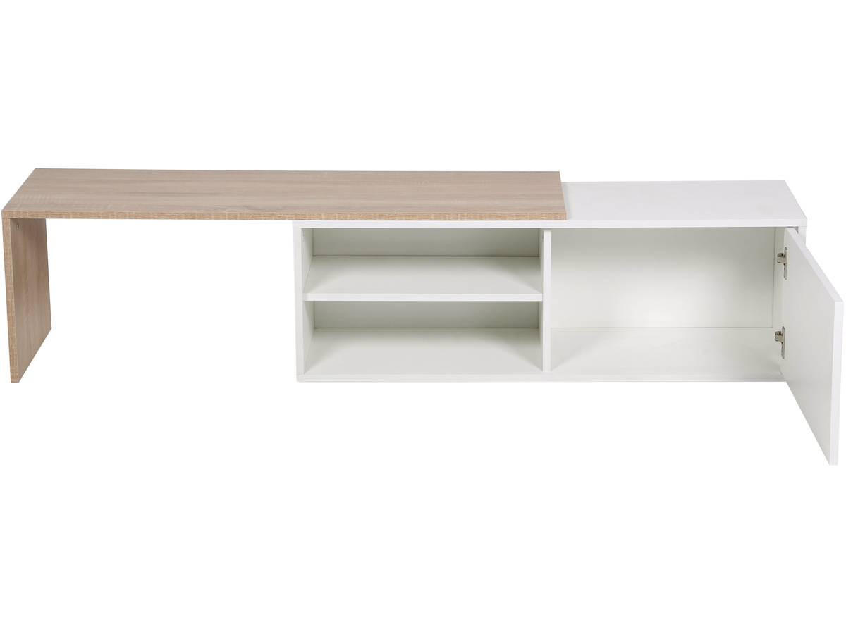 COUCHTISCH melinda weiss - Weiß, Holz (209/32/36cm) - Habitat Garten