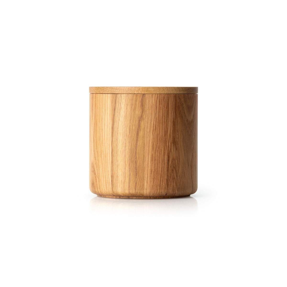 AUFBEWAHRUNGSDOSE, Eichenholz, Ø 13 x 13 cm - Braun, Holz (15/15/15cm) - Continenta