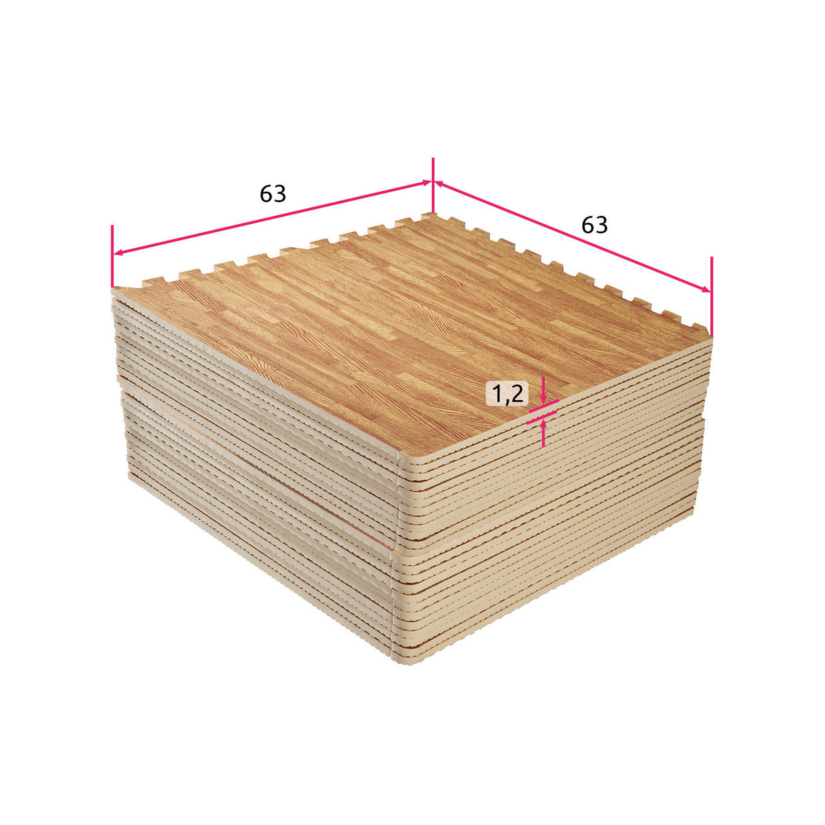 SCHUTZMATTENSET , leichte Reinigung und flexibel erweiterbar, holzdekor - Eiche Artisan, Kunststoff (246/362cm) - tectake