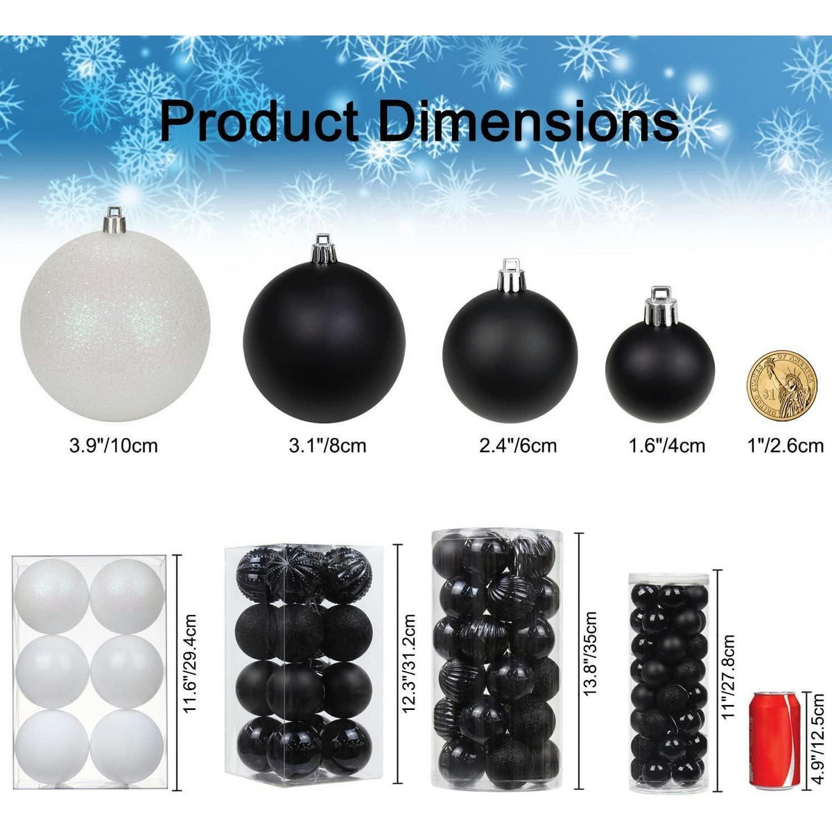 WEIHNACHTSKUGELN 6-teiliges Set 10 cm Perlweiß Bruchsicher - Weiß, Kunststoff (10/10/10cm)