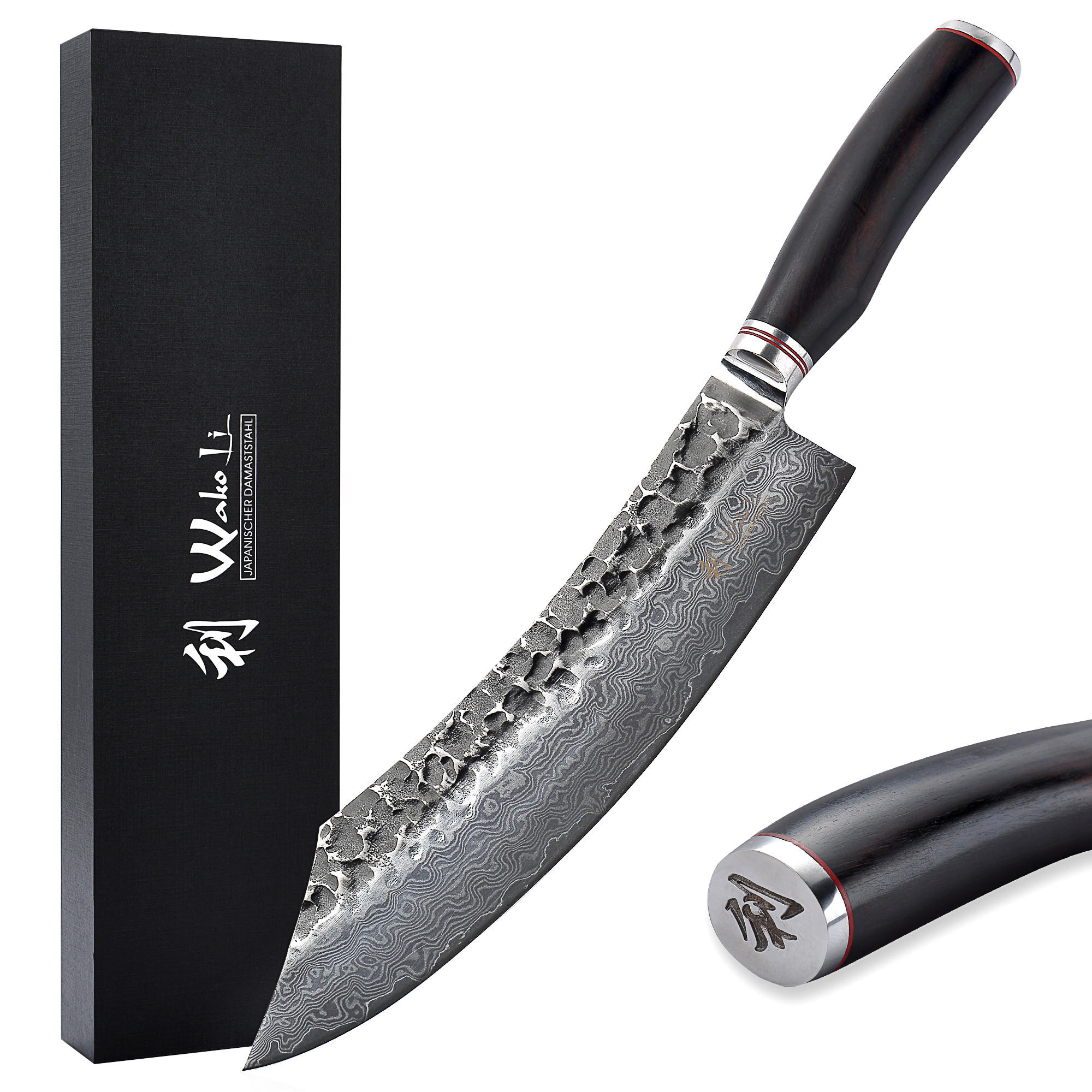 BLOCKMESSER 25 cm - Schwarz, Holz/Metall (39cm) - Wakoli