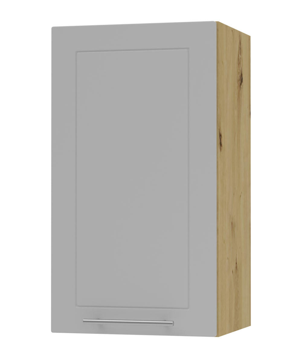 KÜCHENHÄNGESCHRANK Kvantum W2/40 Dust Grey Matt / Eiche Artisan Matt 40 / 32,5 / 72cm - Eiche Artisan/Grau, Holz/Holzwerkstoff (40/72/32.5cm) - Feldmann-Wohnen