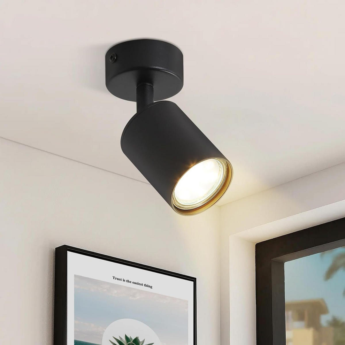 STRAHLER Freiheit 1-flammig 6/6/14 cm - Schwarz, Metall (6/6/14cm) - Nettlife
