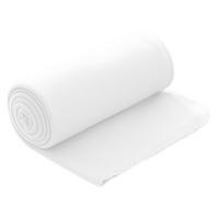 FLEECEDECKE weiß 130/160 cm Kettelrand Anti-Pilling - Weiß, Textil (130/160cm) - wometo