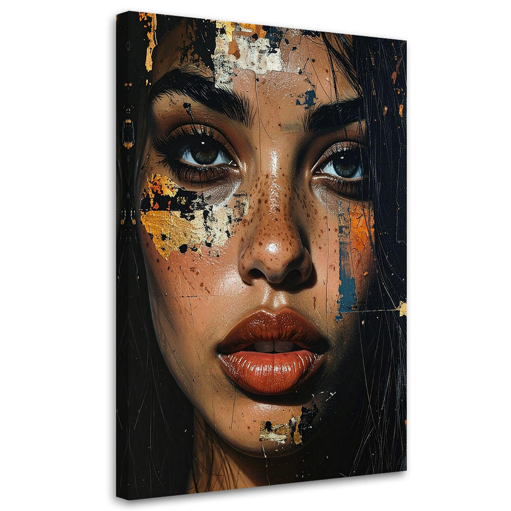 LEINWANDBILD Menschen & Charaktere 60x90cm - Schwarz, Textil (60/90cm) - Feeby