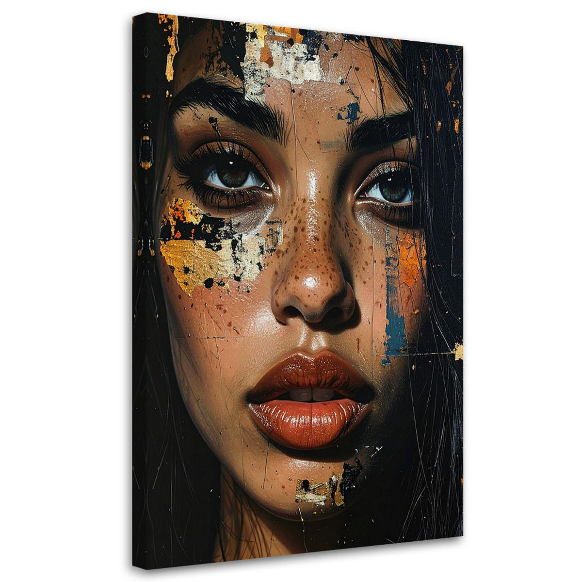 LEINWANDBILD Menschen & Charaktere 60x90cm - Schwarz, Textil (60/90cm) - Feeby