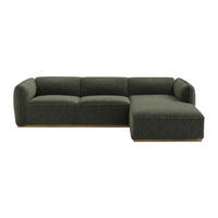 SOFA - 5 Personen - holz - khaki Canobru - Schlammfarben, Holz/Holzwerkstoff (272/74/167cm) - Vente-Unique