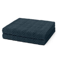 DUSCHTUCH Sensual Skin Zopf 2er-Set - Dunkelblau, Textil (75/140cm) - Ross