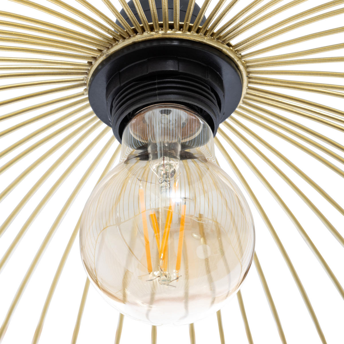 HÄNGELAMPE Galt Ø 34 cm - Goldfarben, Metall (34/34/102.5cm) - Atmosphera Createur d´interieur