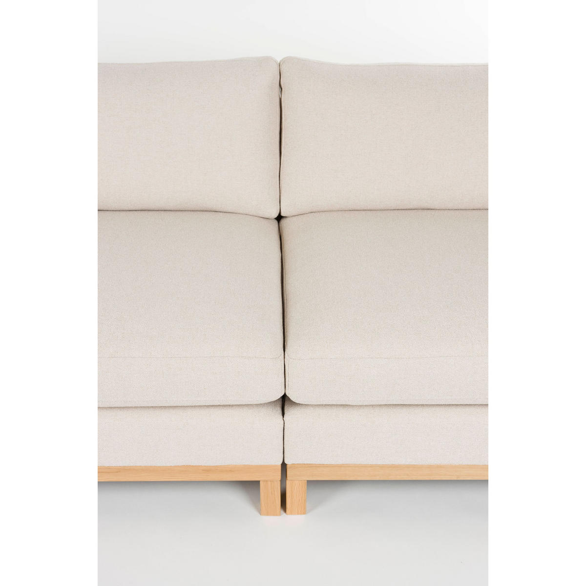 SOFA 3-SITZER Blossom Eiche Sand/ Beige - Beige/Creme, Textil (230/80/101cm) - Zuiver