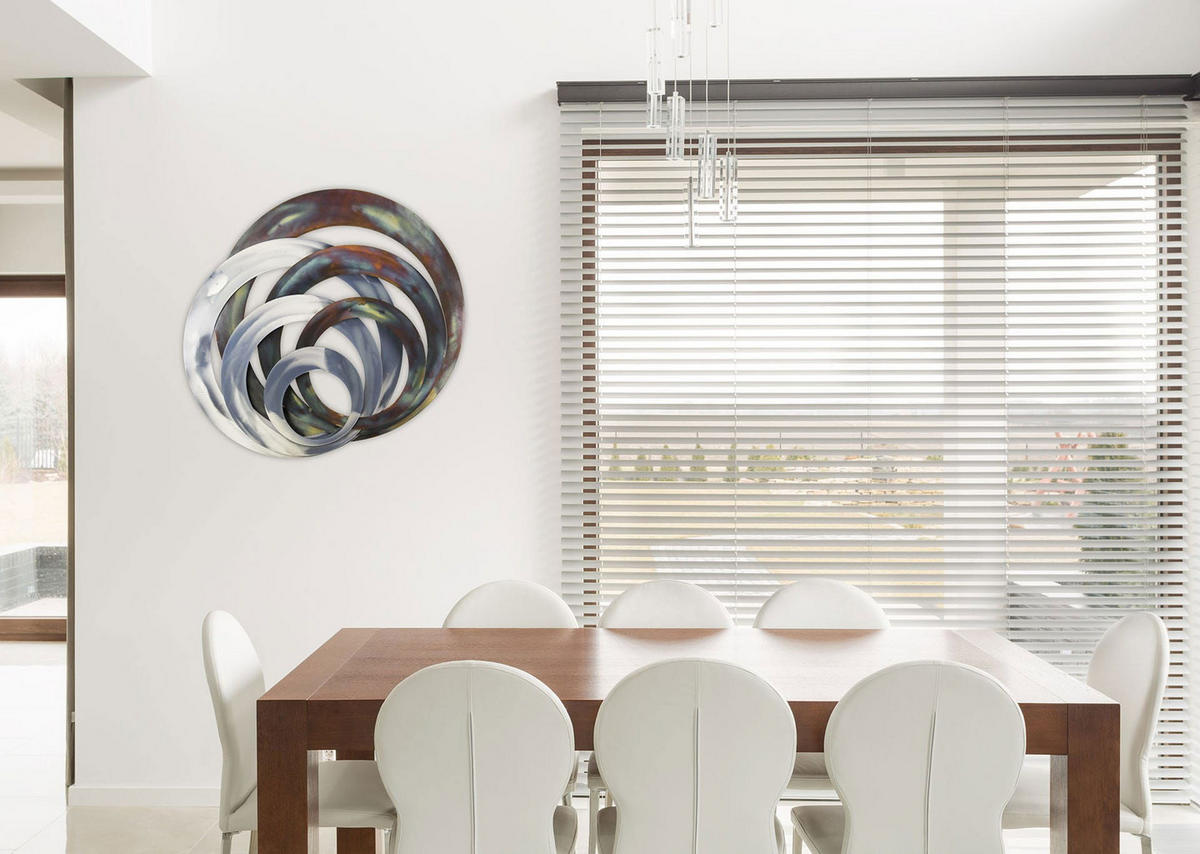 WANDDEKO Braun 86/76 cm - Braun, Metall (4.6/76/5cm) - KUNSTLOFT