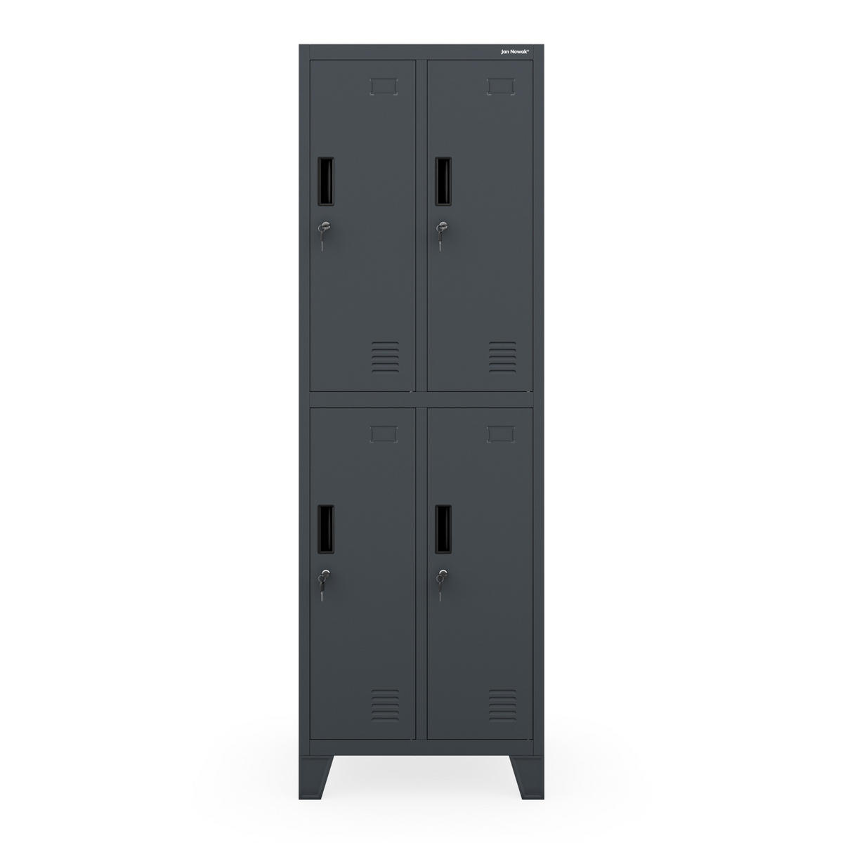 ARBEITSSCHUTZSCHRANK BARTEK 2 Plus - Anthrazit, Metall (56/172/45cm)